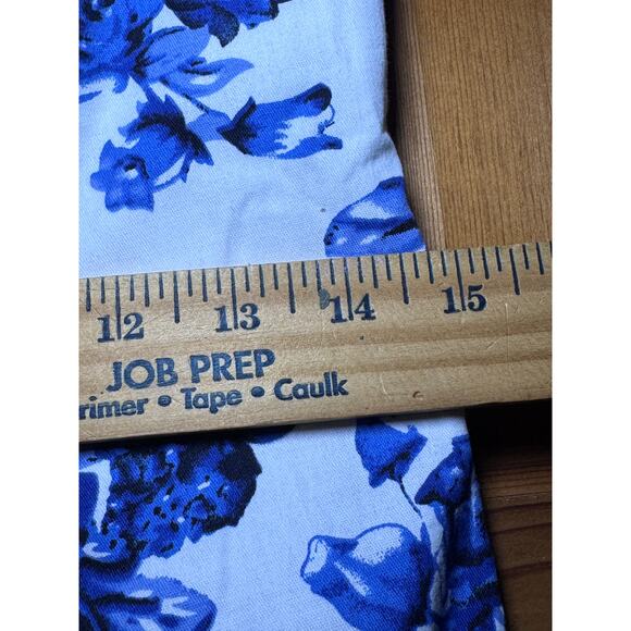 MABLE Strapless Blue Floral Midi Dress | Coquette Cottagecore Romantic L EUC - Picture 6 of 11